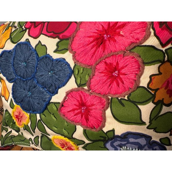 Forever by Fossil Handbag Floral Embroidered Purse Bag - Picture 7 of 9